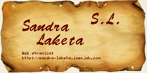 Sandra Laketa vizit kartica